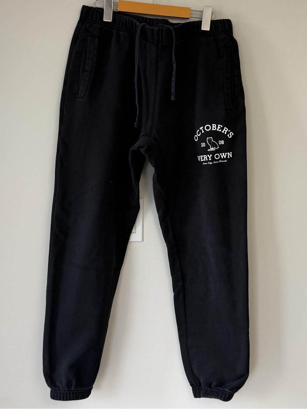 (L) October's Very Own Women's Black Logo Joggers